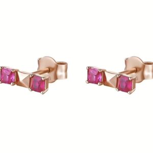 Orecchini Rosato Cubica