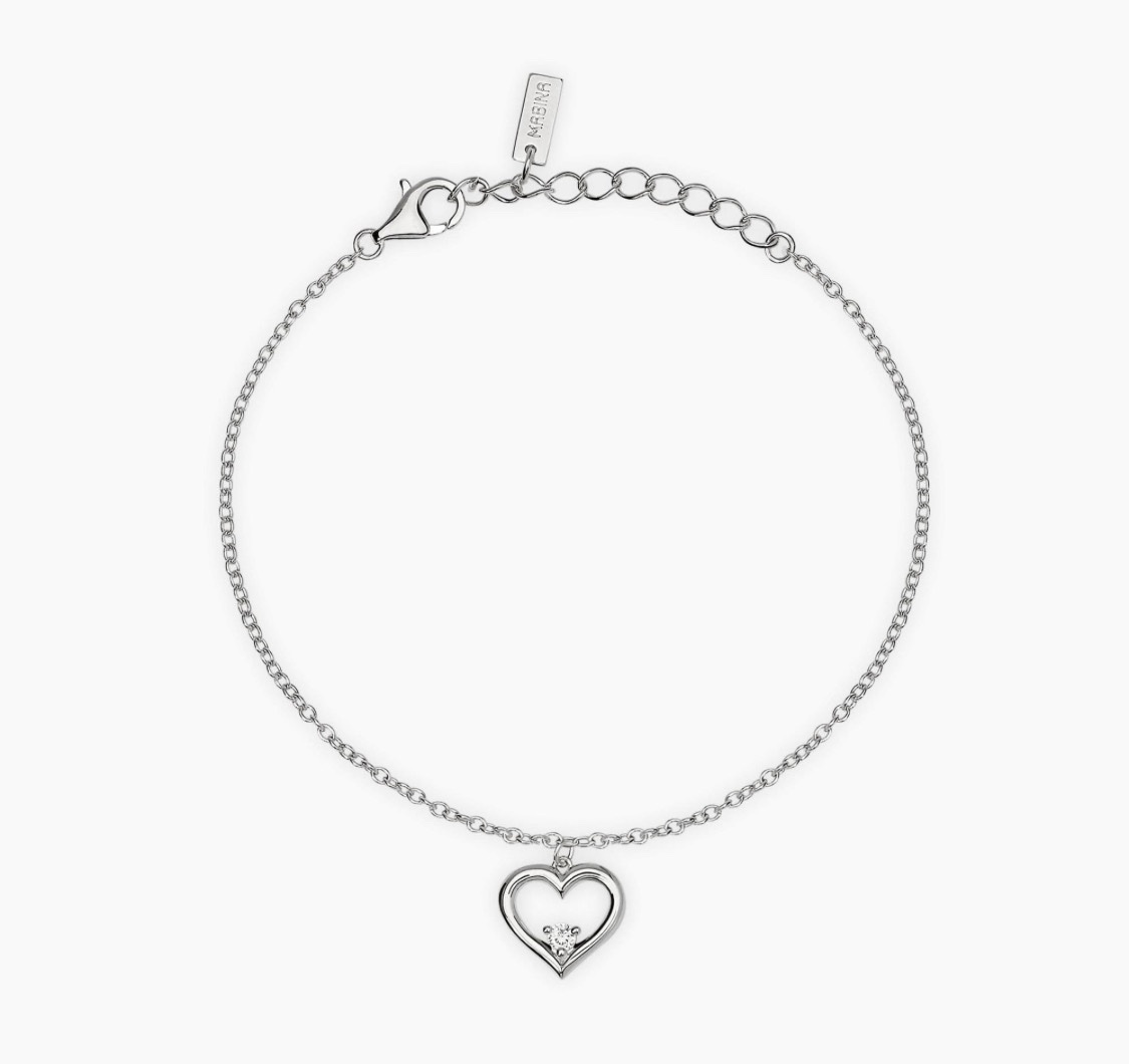 Codice: 534175
Bracciale con cuore e diamante lab-grown 0,06 carati MY DIAMOND