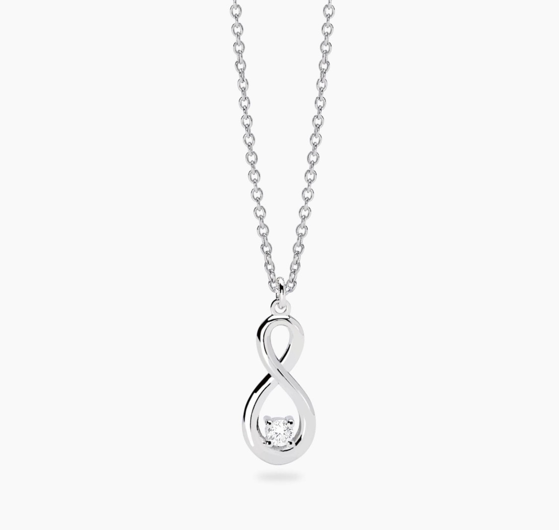 Codice: 553919
Girocollo con infinito e diamante lab-grown 0,06 carati MY DIAMOND